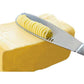 Stainless Steel Butter Knife with Cheese Cutter and Holes for Spreading Jam, Bread, and Desserts