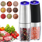 Premium Electric Salt and Pepper Grinder with Adjustable Coarseness and LED Light