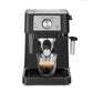 Black 15-Bar Manual Espresso Machine for Rich Flavor Extraction