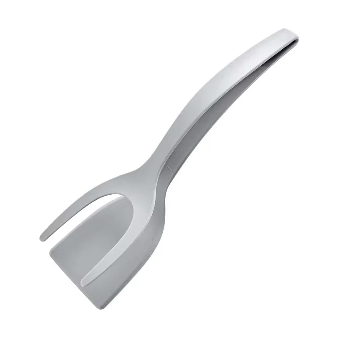 2-in-1 Nylon Flip Tongs and Egg Spatula for Cooking and Serving
