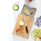 Bamboo Drawer Cutting Board with Integrated Cheese and Chopping Tools