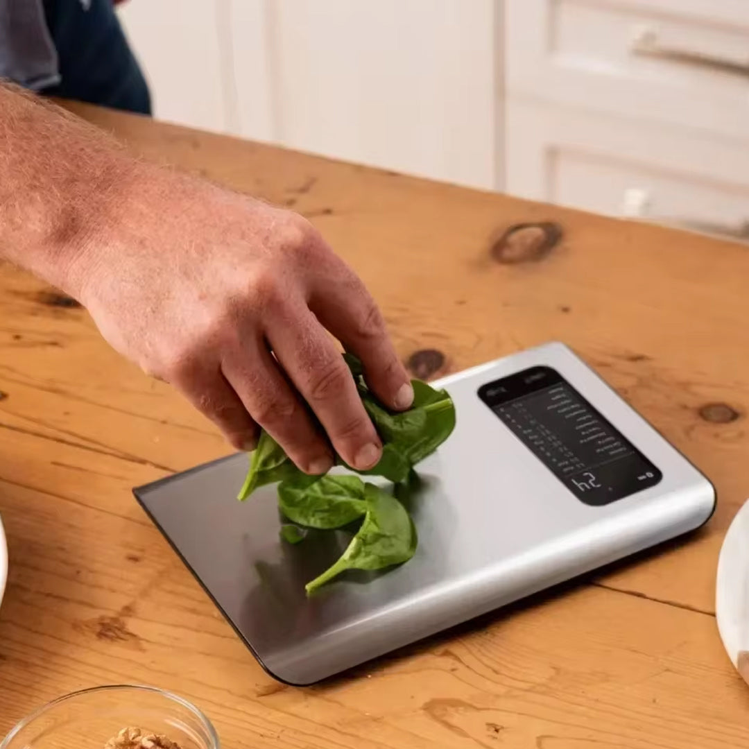 Digital Kitchen Food Scale with Smart Nutrition Tracking App for Grams and Ounces