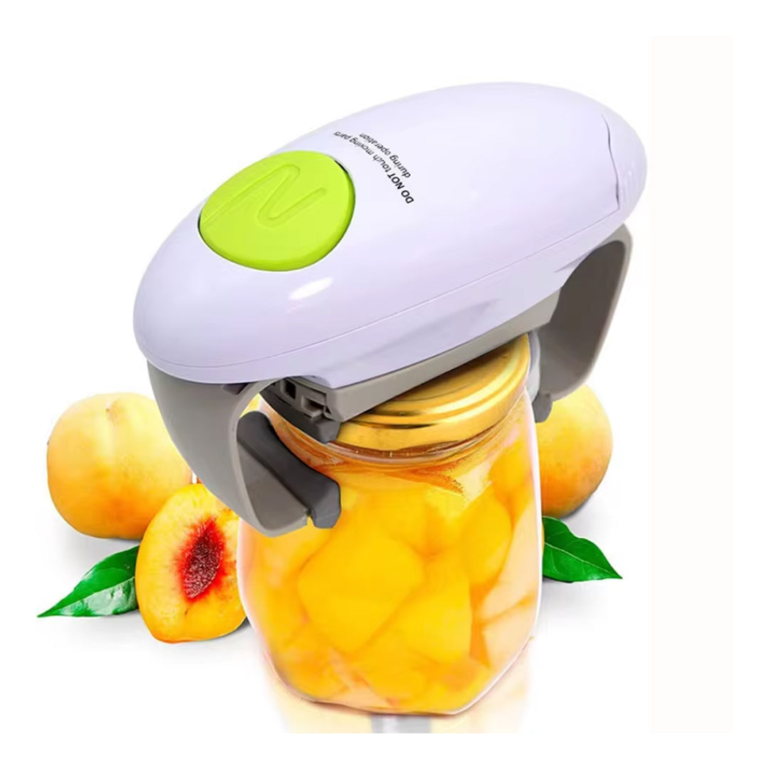 Automatic Electric Can and Jar Opener with Smooth Edge Cutting