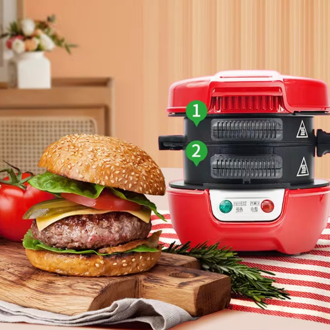 Non-Stick Hamburger Patty Maker for Burgers, Beef, and Omelettes