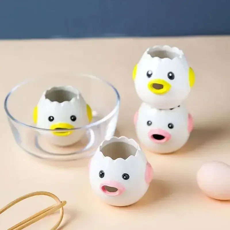Cute Cartoon Egg Separator for Easy Egg White Separation