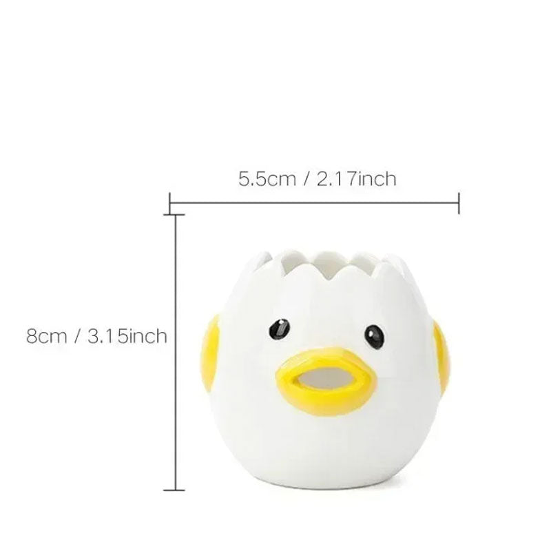 Cute Cartoon Egg Separator for Easy Egg White Separation