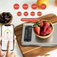 Digital Kitchen Food Scale with Smart Nutrition Tracking App for Grams and Ounces