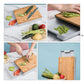 Bamboo Drawer Cutting Board with Integrated Cheese and Chopping Tools
