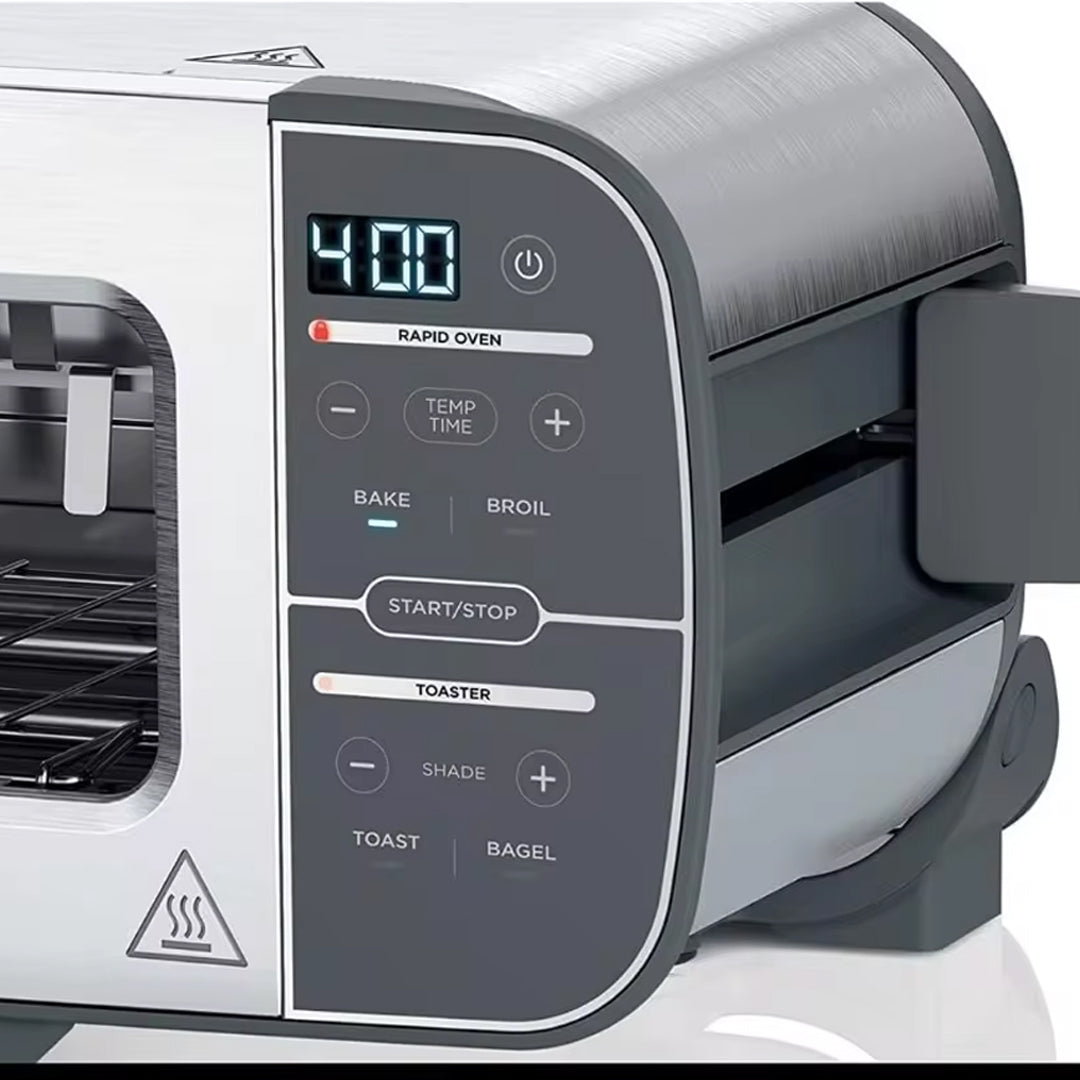 ST100 Foodi Flip Toaster and 2-Slice Compact Oven Snack Maker - 1500 Watts