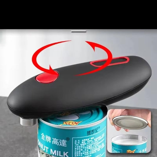 High-Power Electric Can Opener with Smooth Edge Cutting Technology