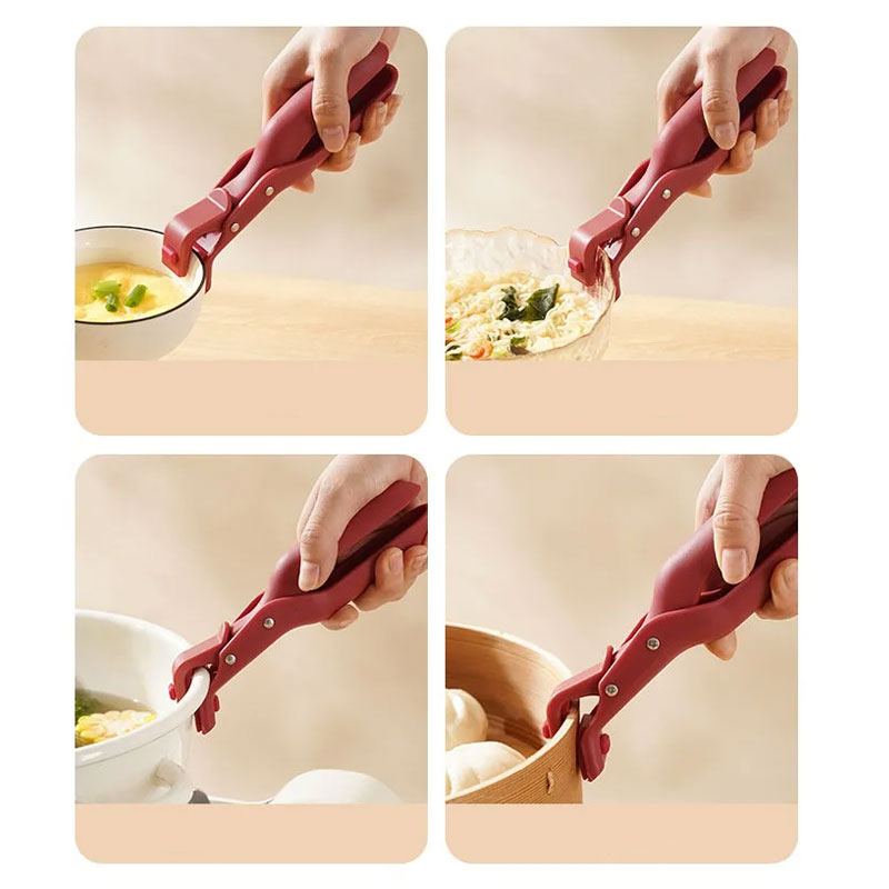 Silicone Anti-Slip Smart Clipper for Cooking and Serving