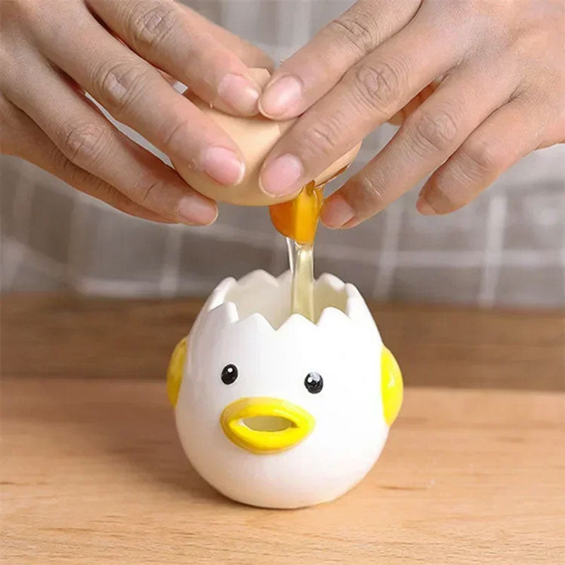 Cute Cartoon Egg Separator for Easy Egg White Separation