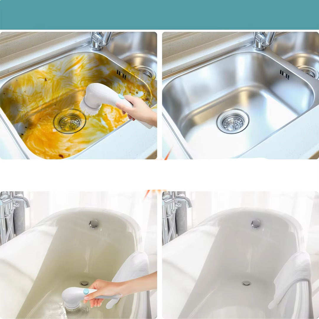 Electric Rotary Cleaning Brush for Efficient Scrubbing