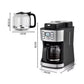 950W Automatic Drip Coffee Maker with Steam Function for Perfect Brews