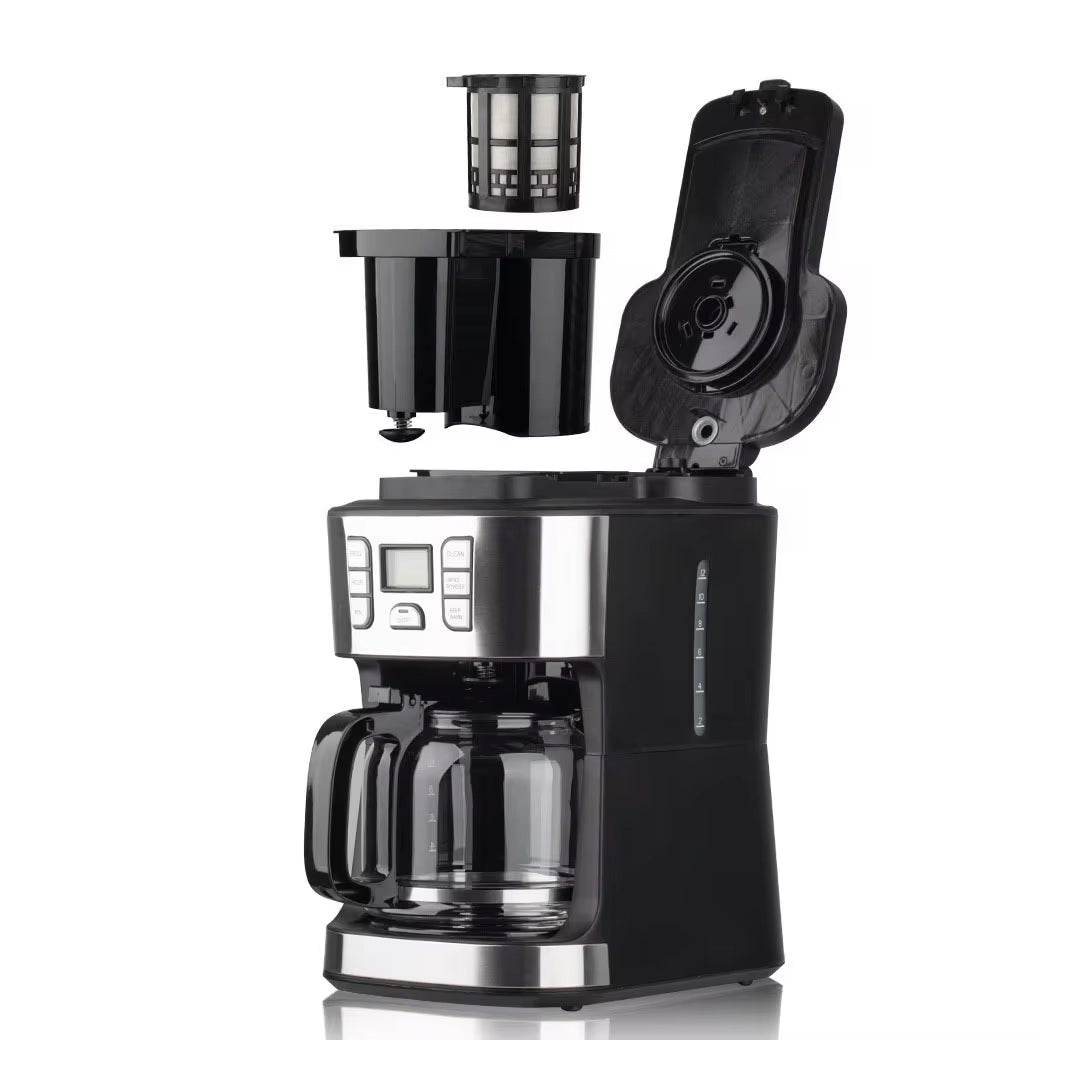 950W Automatic Drip Coffee Maker with Steam Function for Perfect Brews