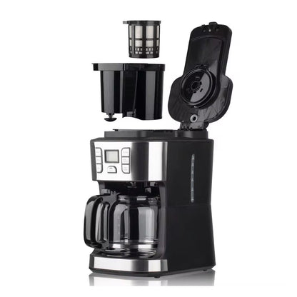 950W Automatic Drip Coffee Maker with Steam Function for Perfect Brews