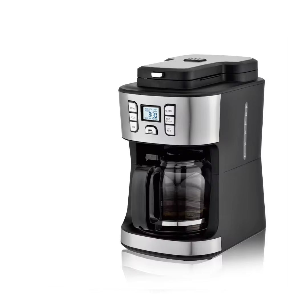 950W Automatic Drip Coffee Maker with Steam Function for Perfect Brews