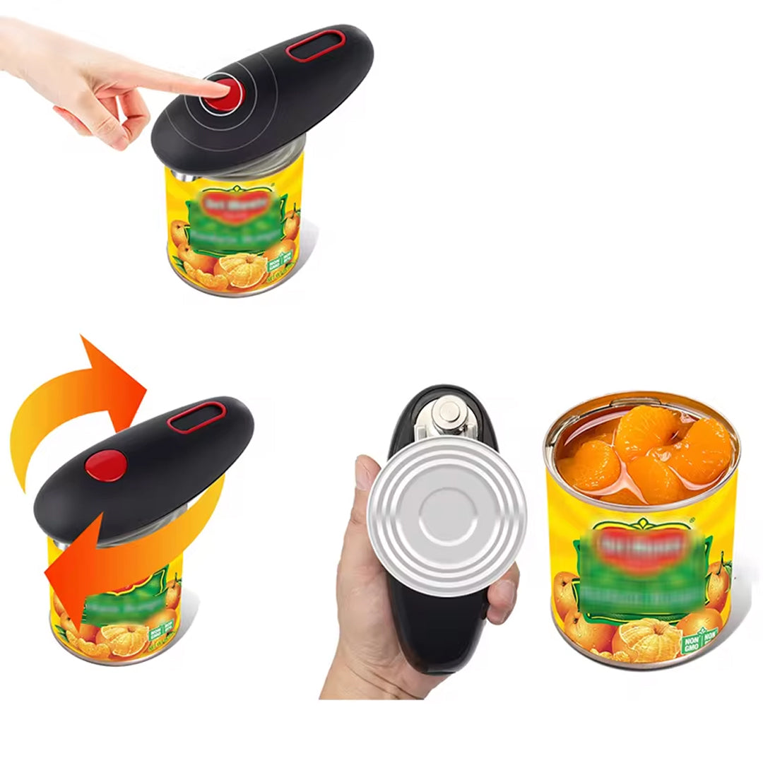 High-Power Electric Can Opener with Smooth Edge Cutting Technology